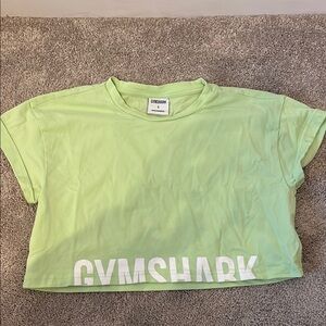 Gymshark Lime Green Crop Tee
